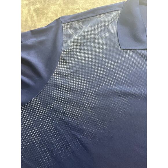 Roundtree & Yorke Performance 4XB Navy Blue Short Sleeve Golf Polo Men’s Shirt - Picture 3 of 6